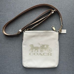 Coach 1897 Jes Slim Crossbody With Horse and Carriage Chalk